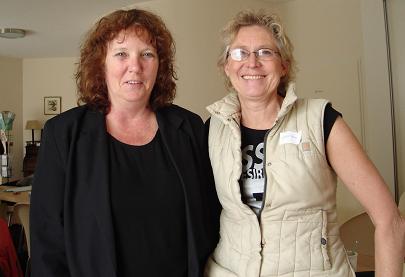 Geerteke Kroes (rechts) met Marta Williams